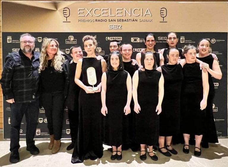 El grupo Verdina en la entrega del premio Excelencia
